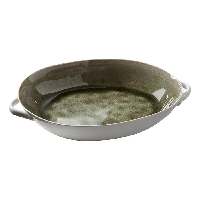 Riverstone Bowl Green Porcelain