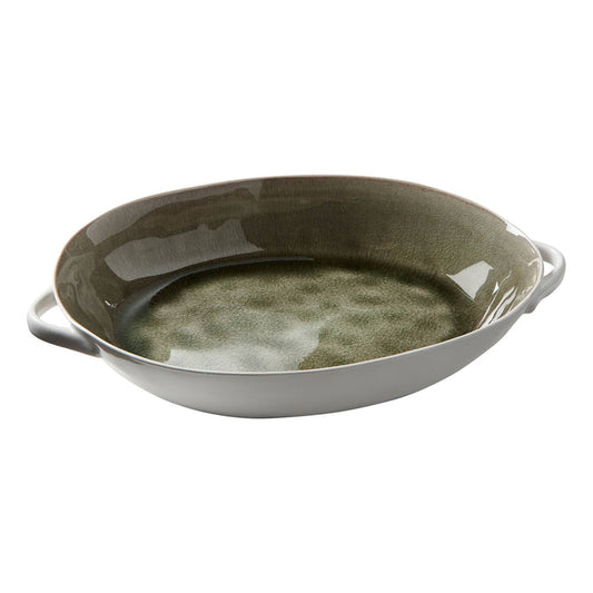 Riverstone Bowl Green Porcelain