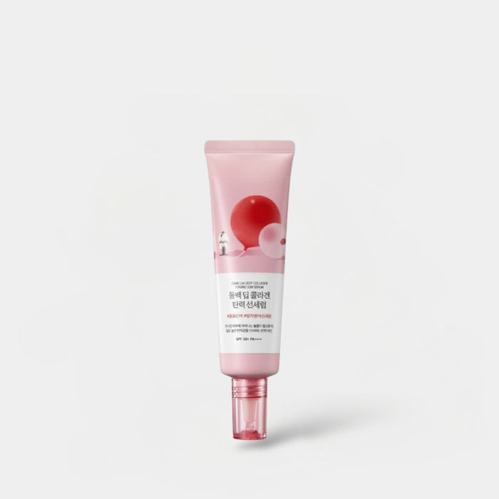 Round Lab Camellia Deep Collagen Firming Sun Serum 50ml سيروم راوند لاب كاميليا ديب كولاجين لشد البشرة ومنحها مظهرًا شبابيًا - Princess Cosmetics Qatar