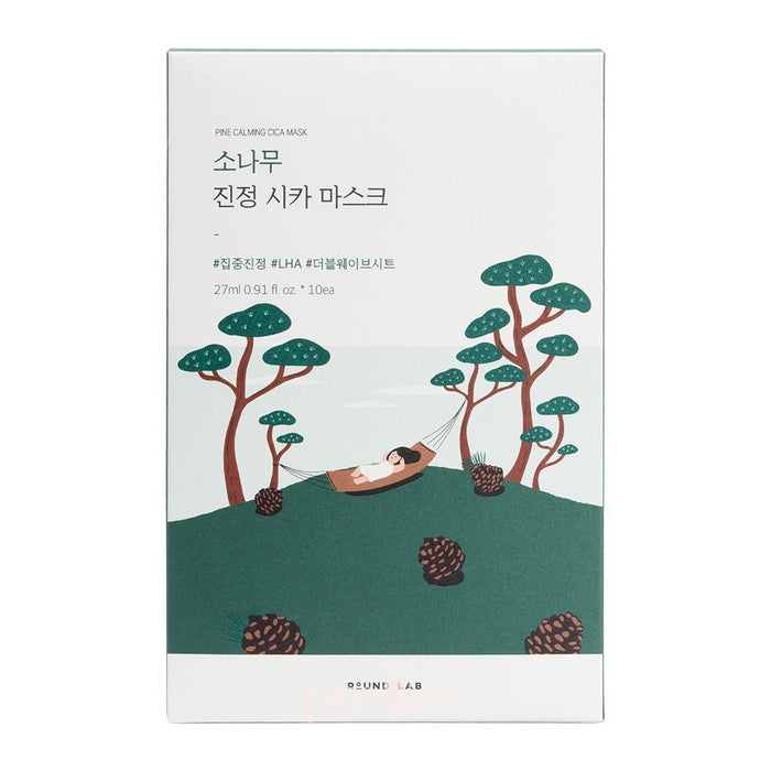 ROUND LAB Pine Cica Calming Mask Set 27ml (10pcs)