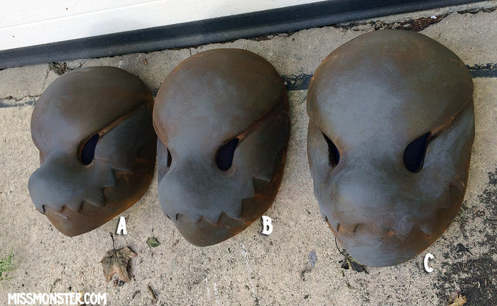 RUST CHOMPY MASK- READY TO SHIP!