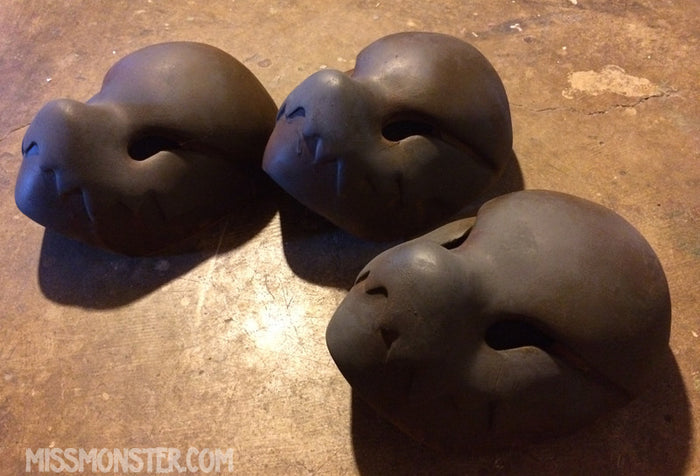 RUST CHOMPY MASK- READY TO SHIP!