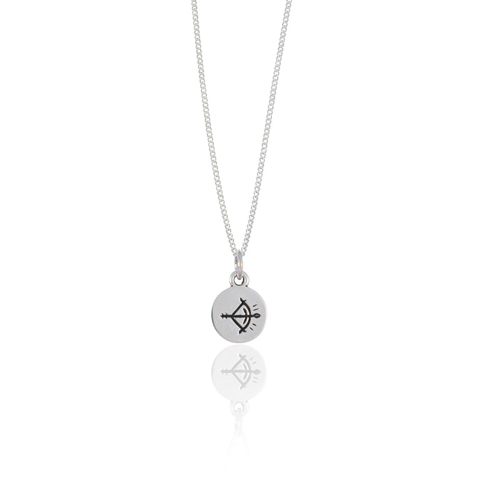 Sagittarius Mini Zodiac Charm - Silver