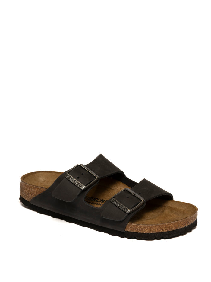 BIRKENSTOCK Sandalo pelle nero ARIZONA 552113-BLACK
