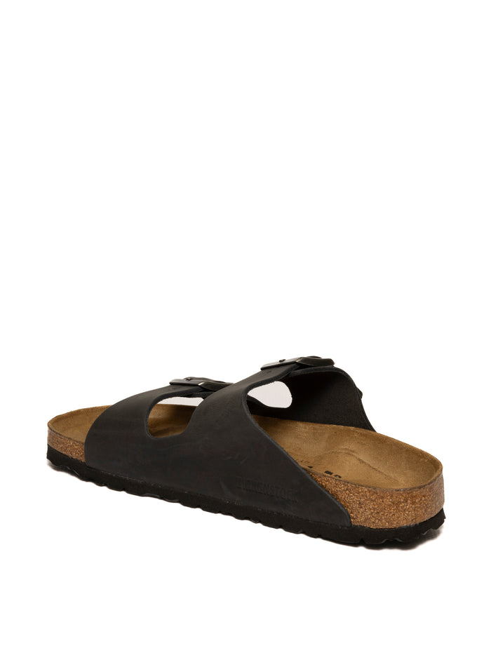 BIRKENSTOCK Sandalo pelle nero ARIZONA 552113-BLACK