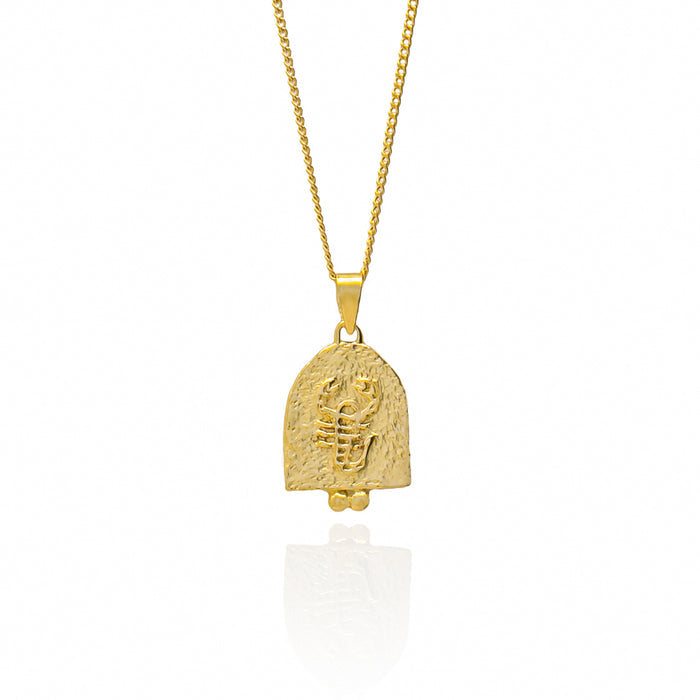 Star Sign Necklace SCORPIO ZODIAC PENDANT - GOLD