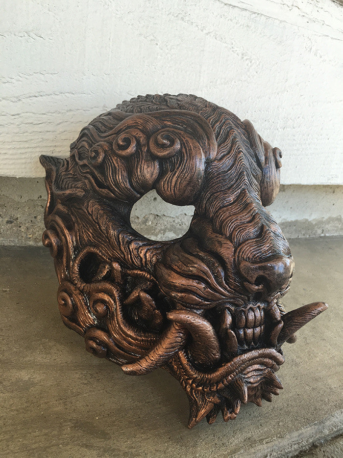 SENTINEL- FINISHED MASK- OLD METAL COPPER
