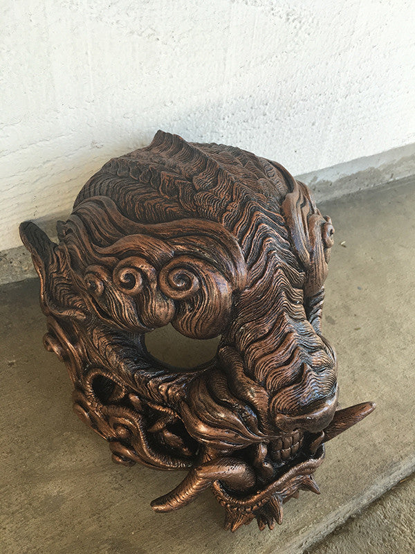 SENTINEL- FINISHED MASK- OLD METAL COPPER