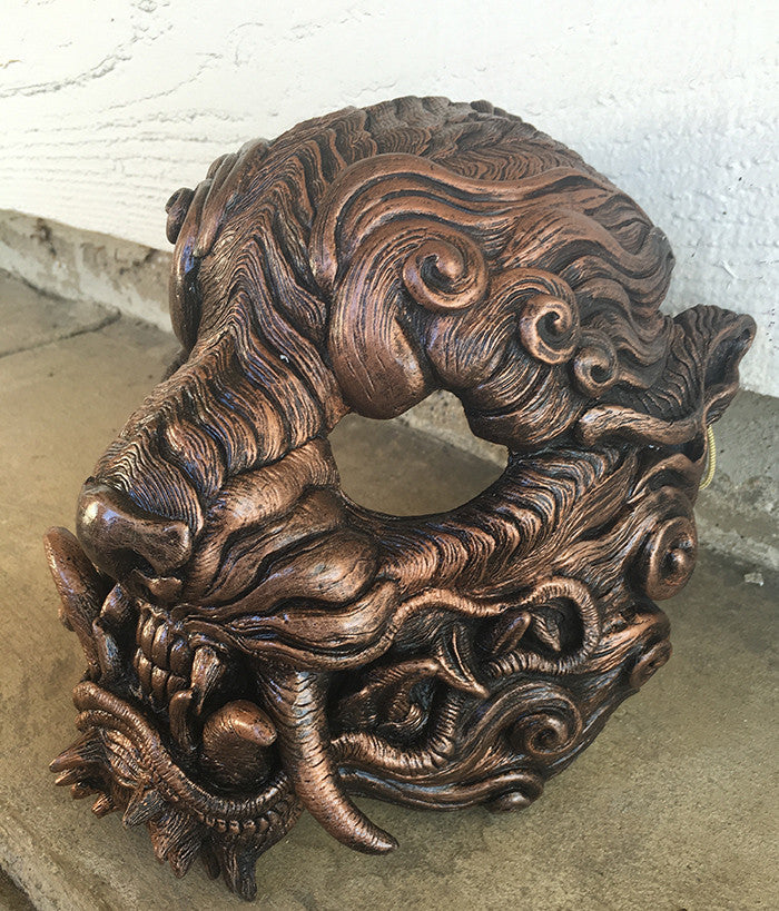 SENTINEL- FINISHED MASK- OLD METAL COPPER