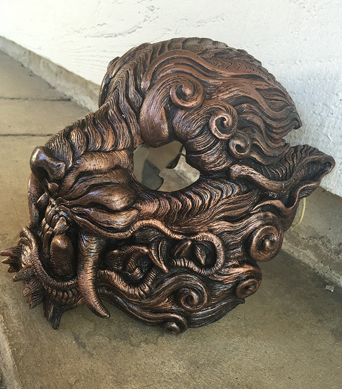 SENTINEL- FINISHED MASK- OLD METAL COPPER