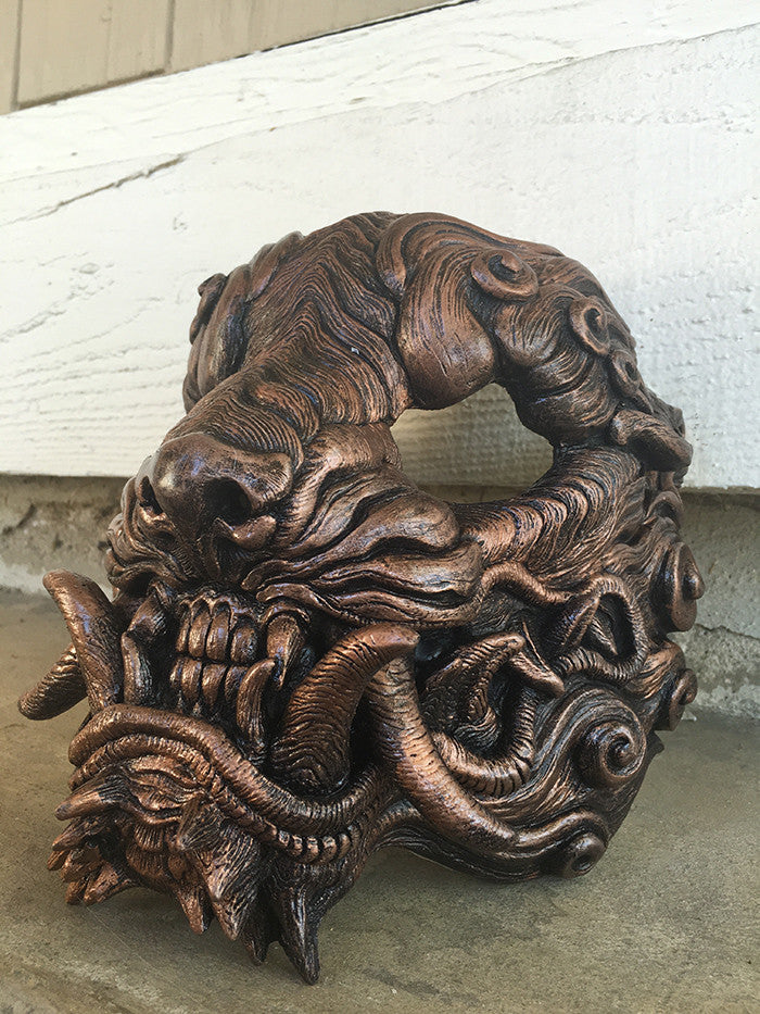 SENTINEL- FINISHED MASK- OLD METAL COPPER