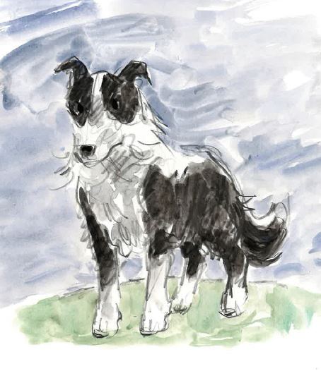 Sheepdog (3) - Sir Kyffin Williams Mounted Print