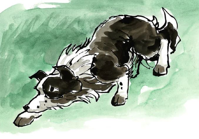 Sheepdog (5) - Sir Kyffin Williams Mounted Print