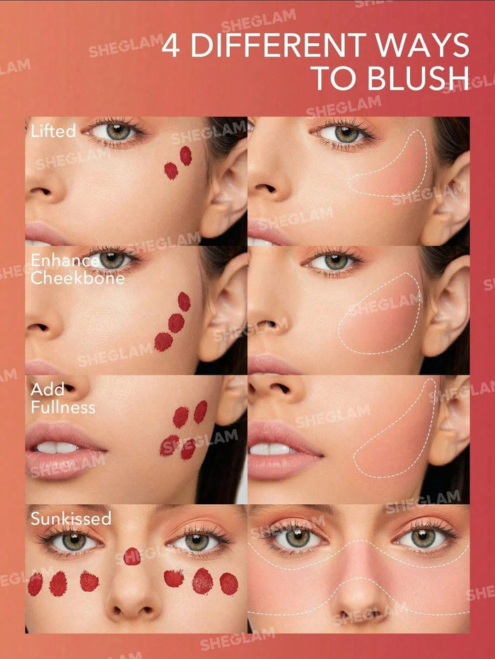 Sheglam Color Bloom Liquid Blush Matte Finish - Swipe Right
