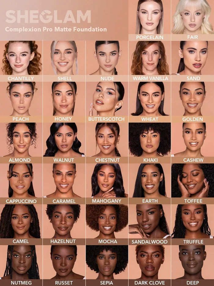 Sheglam Complexion Pro Long Lasting Breathable Matte Foundation - peach