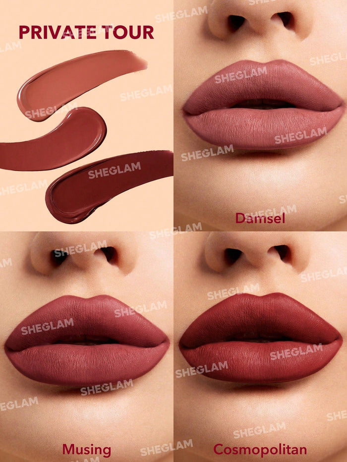 Sheglam Matte Allure Mini Liquid Lipstick Set - Private Tour