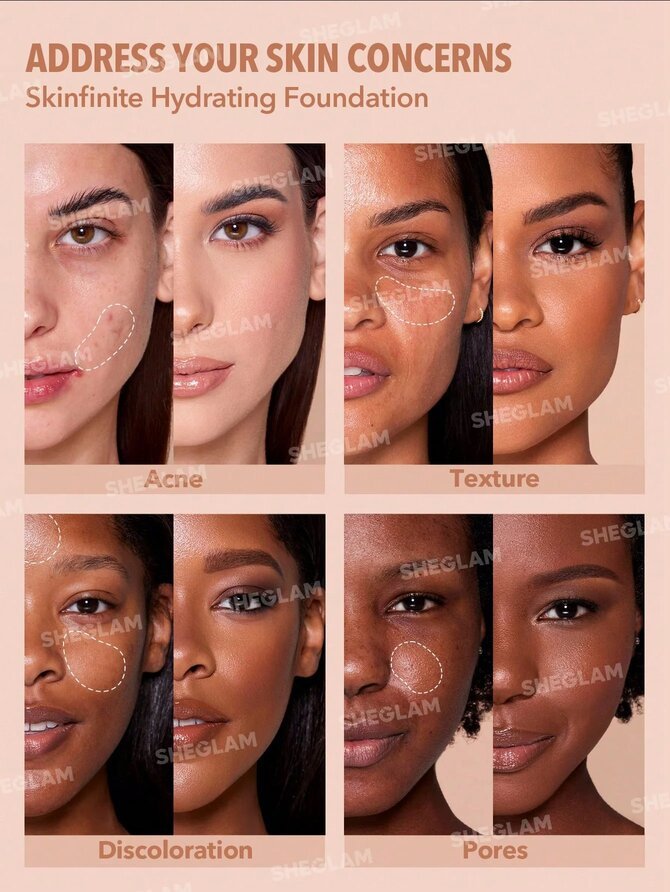 Sheglam Skinfinite Hydrating Foundation- Wheat