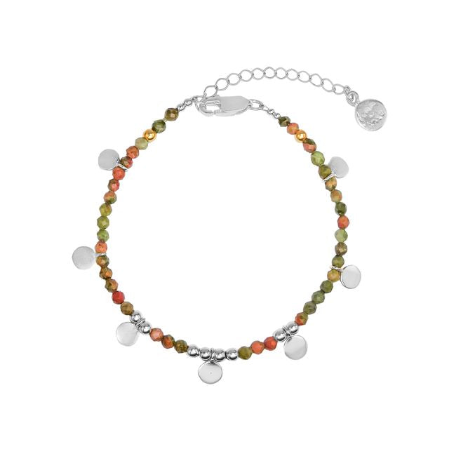Sienna Sol Bracelet - Silver close up design