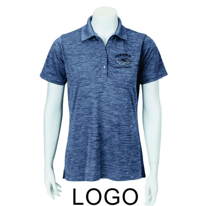 Sierra Staff Heathered Polo- Ladies- 3 Designs