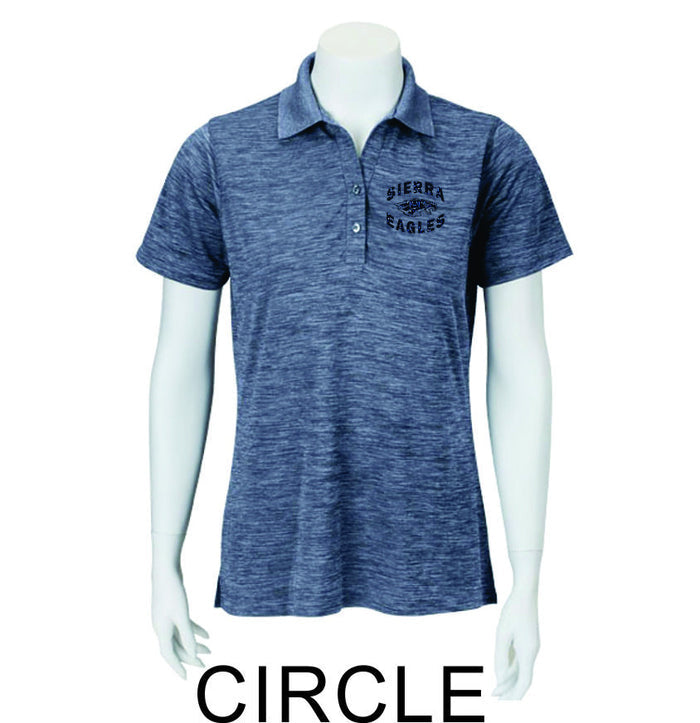 Sierra Staff Heathered Polo- Ladies- 3 Designs