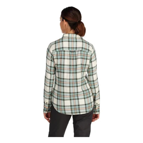 Simms - W's Santee Flannel Shirt - Seafoam Camp Plaid