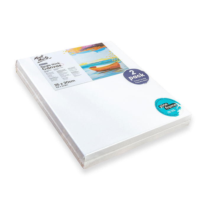 Single Thick Canvas Signature 25 x 30cm (9.8 x 11.8in) 2 Pack