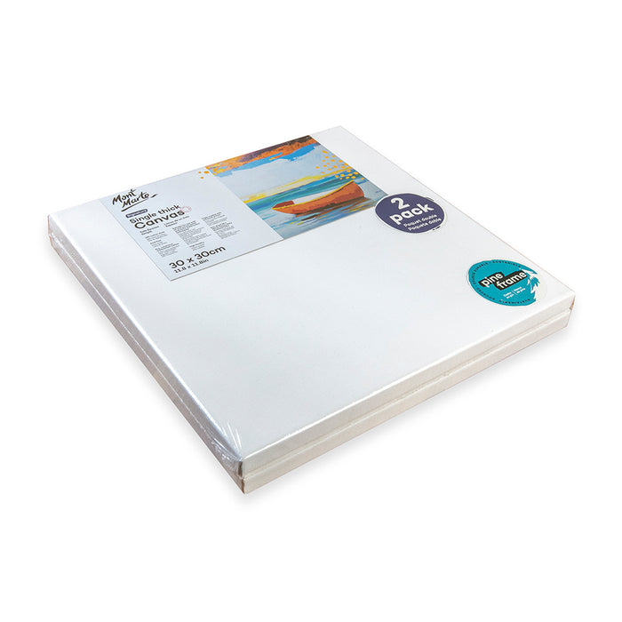 Single Thick Canvas Signature 30 x 30cm (11.8 x 11.8in) 2 Pack