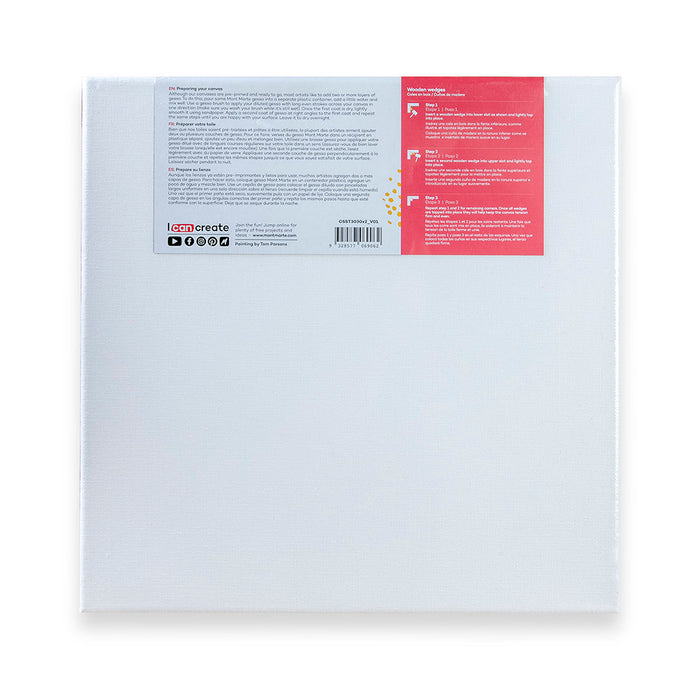 Single Thick Canvas Signature 30 x 30cm (11.8 x 11.8in) 2 Pack