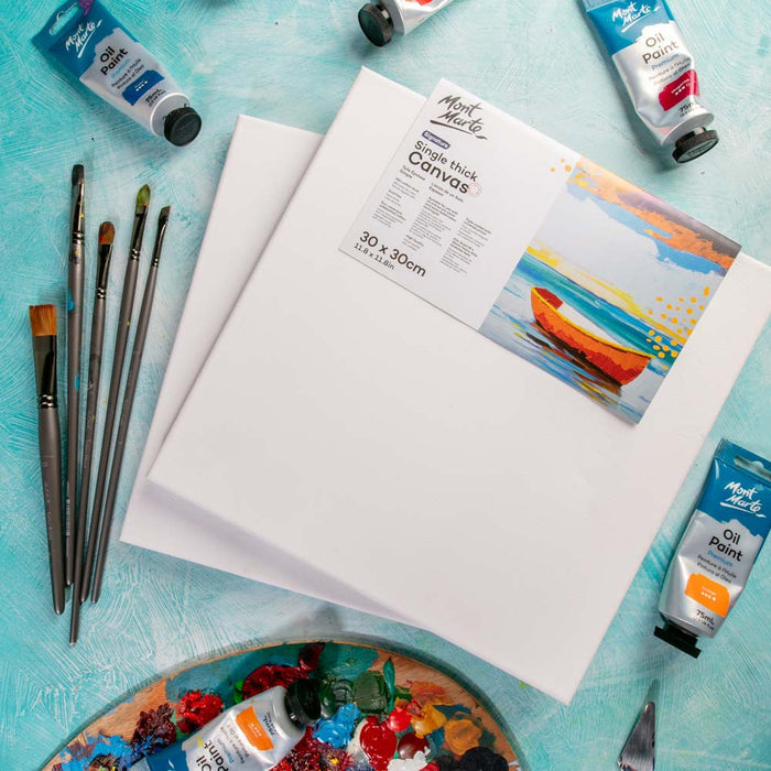 Single Thick Canvas Signature 30 x 30cm (11.8 x 11.8in) 2 Pack