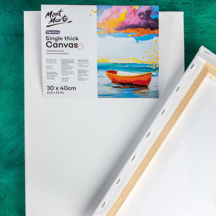 Single Thick Canvas Signature 30 x 40cm (11.8 x 15.7in) 2 Pack