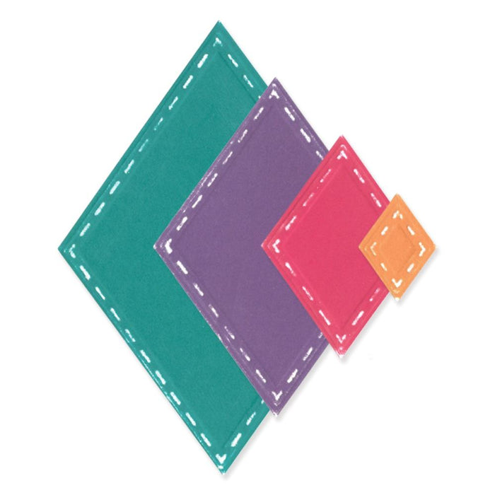 Sizzix - Fanciful Framelits Die Set By Stacey Park - 13/Pkg - Katy Deco Diamonds. Available at Embellish Away located in Bowmanville Ontario Canada.