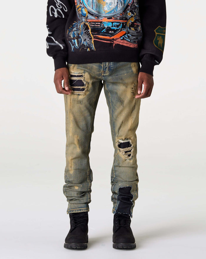 PRVT LBL Skinny Ripped Jean. Underground Apparel. Rule of Next Streetwear.