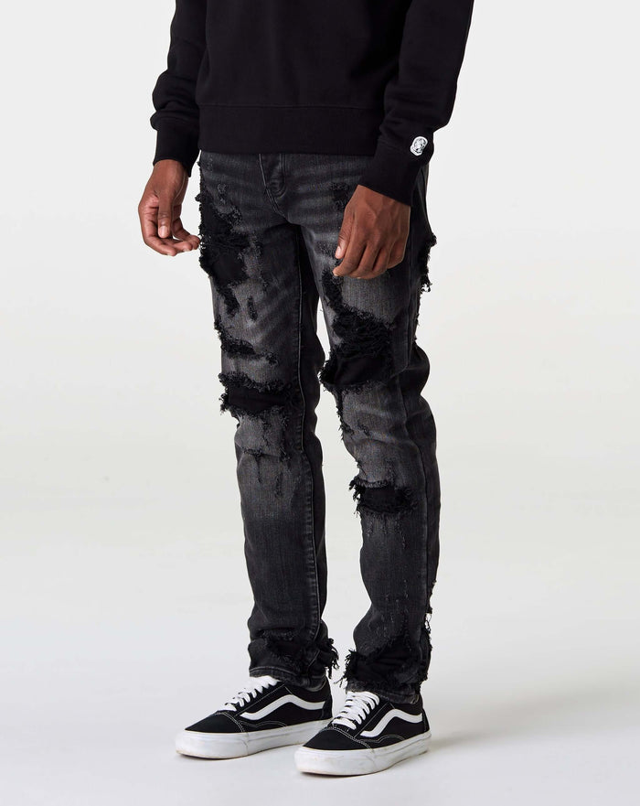 PRVT LBL Skinny Ripped Jean. Underground Apparel. Rule of Next Streetwear.