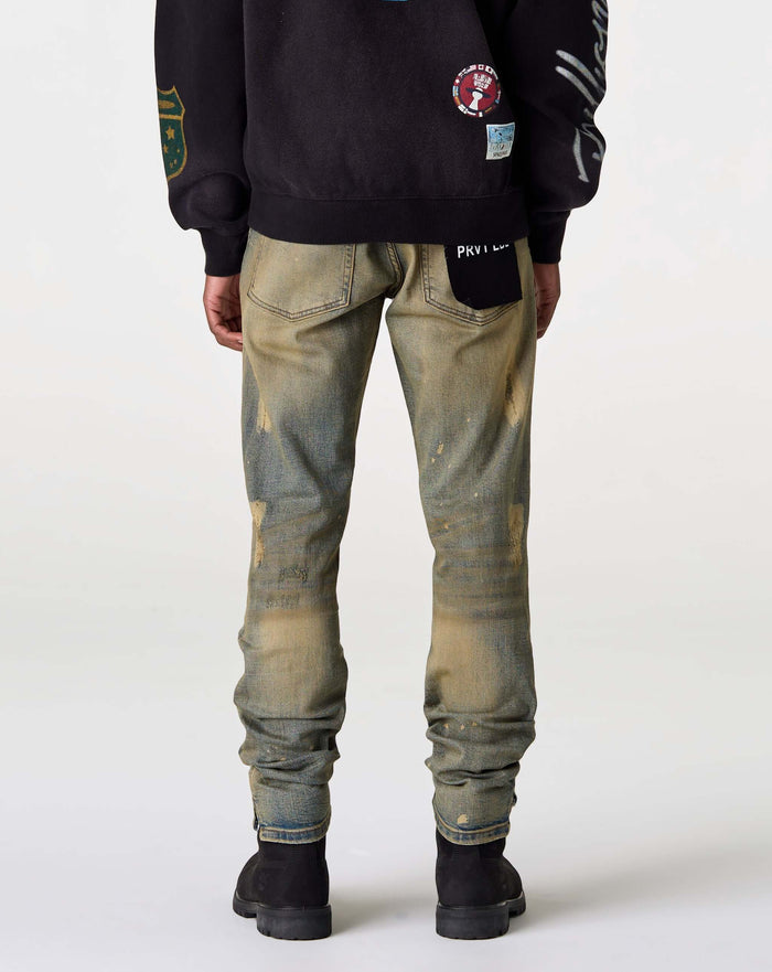 PRVT LBL Skinny Ripped Jean. Underground Apparel. Rule of Next Streetwear.