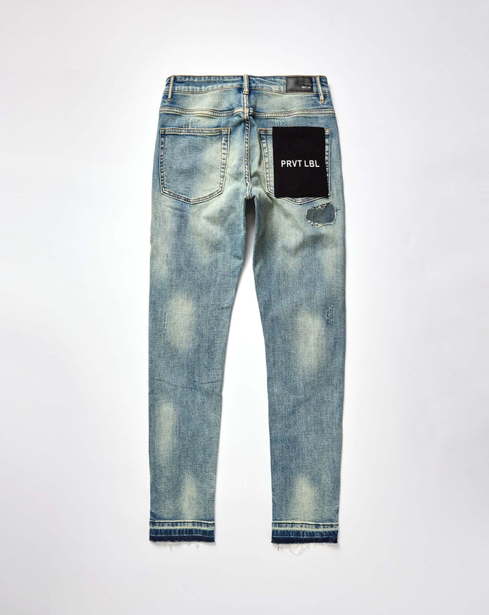PRVT LBL Skinny Ripped Jean. Underground Apparel. Rule of Next Streetwear.