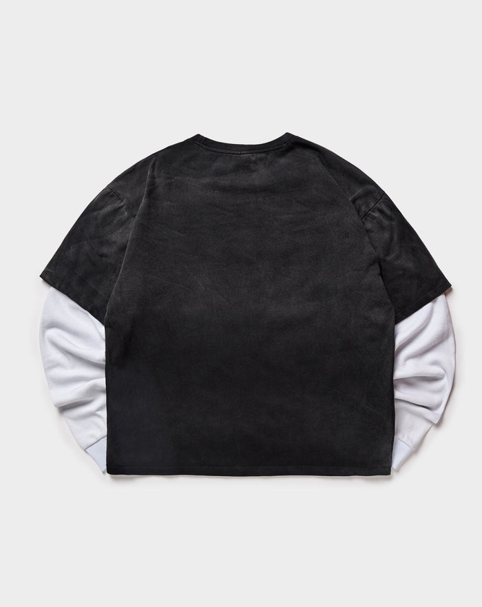 TRUCE Skull Double Layer Long Sleeve Thermal. Underground Apparel. Rule of Next Streetwear.