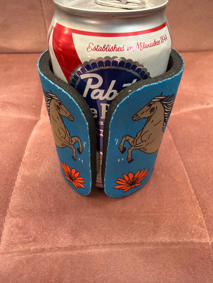 Field Guide Designs Slap Koozie Polebridge GNP in vibrant colors, designed to keep drinks cold and add a fun touch.