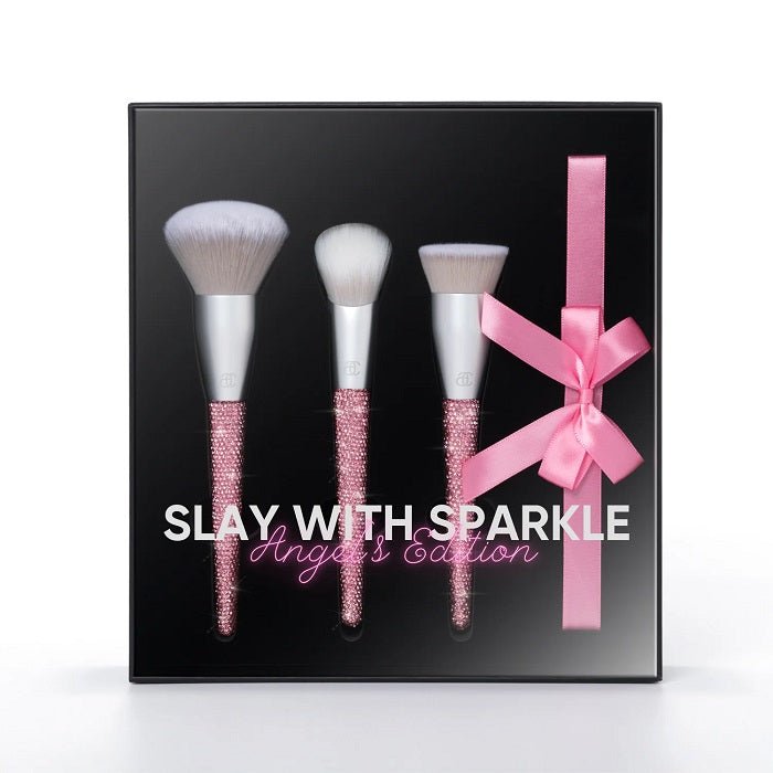 SLAY WITH SPARKLE - ANGEL`S EDITION - Set Cadou 3 Pensule Makeup - skinseen.ro