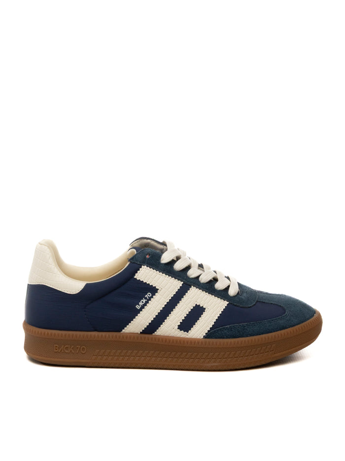BACK 70 Sneaker double nylon navy DOUBLE V26-106 NYLON NAVY