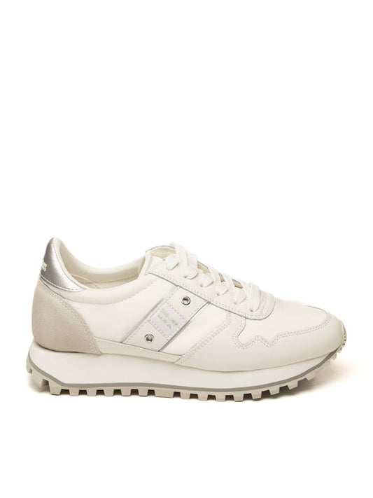 BLAUER Sneaker millen bianco/silver MILLEN03 TESS/CAM WHI/SILV