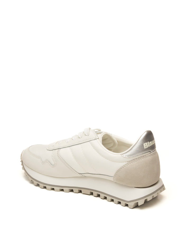 BLAUER Sneaker millen bianco/silver MILLEN03 TESS/CAM WHI/SILV