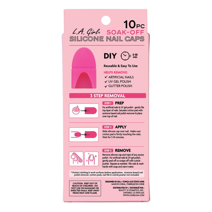 La Girl Cosmetics Nail Care Product Soak-Off Silicone Nail Caps