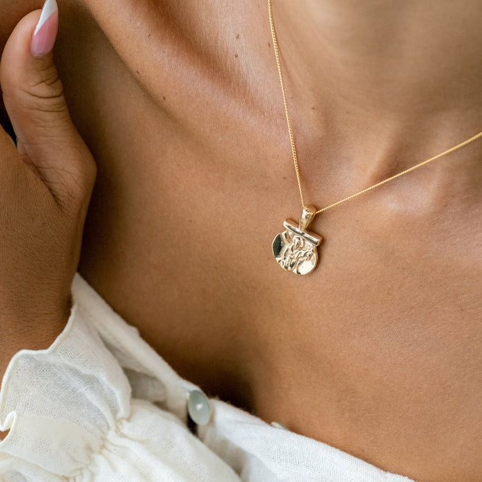 9KT Solid Gold St Andrew Pendant - Patron Saint of Strength, Guidance & Hope