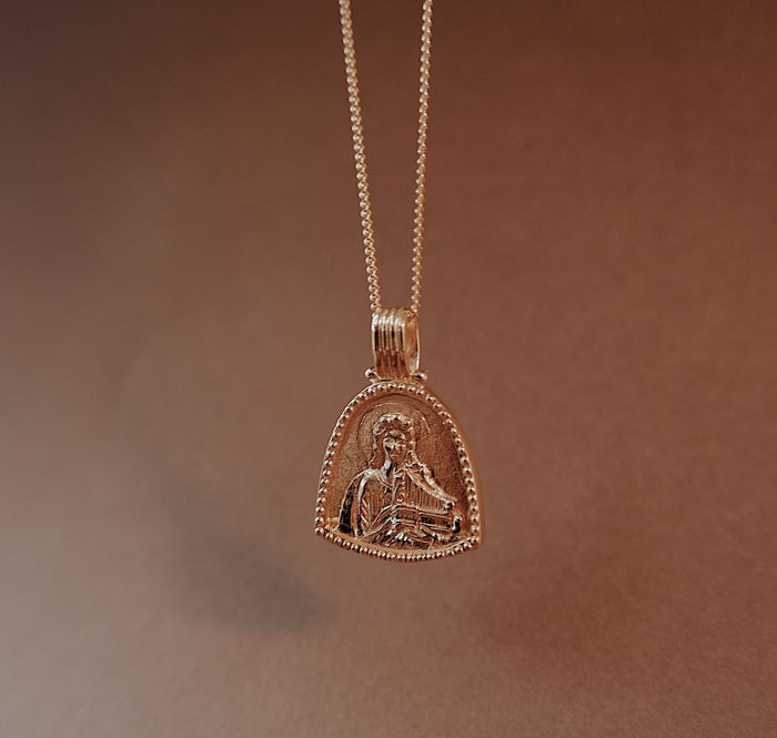 St Cecilia - Patroness of Music & Musicians - CHARM ONLY - Gold