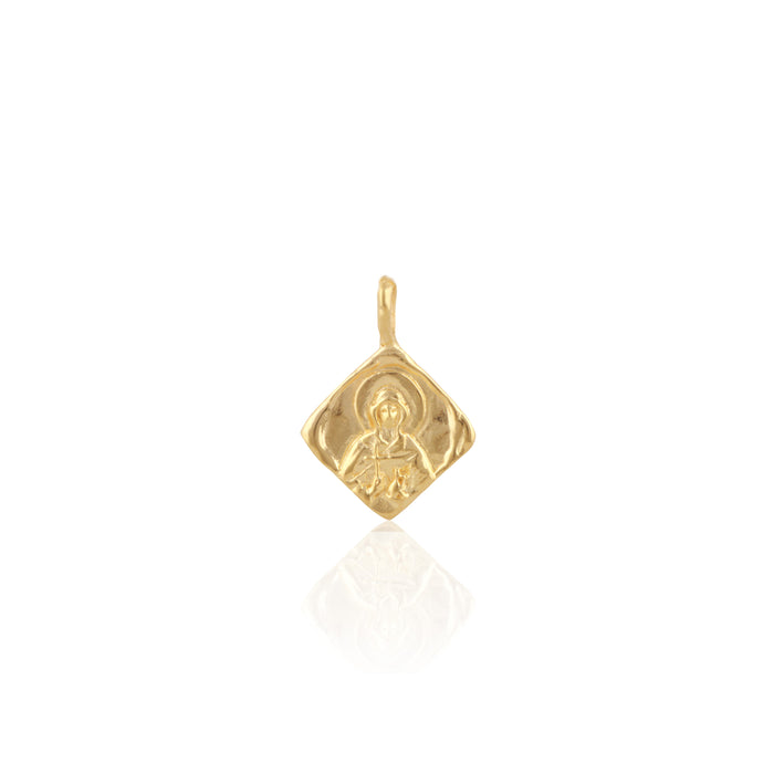 St Martha - Patron Saint of Cooking & Devoted Service Charm Only - Gold