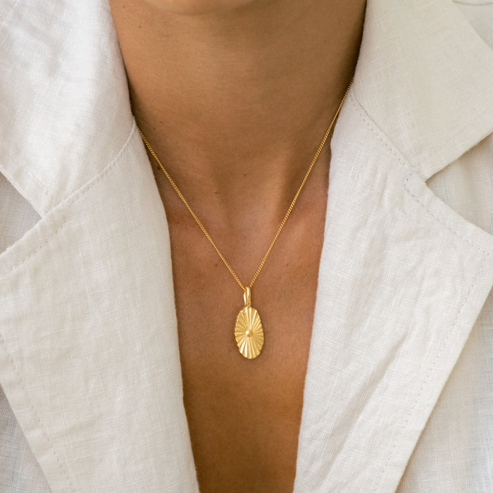 Gold St Matthew Pendant - Patron Saint of Money, Integrity & Perseverance