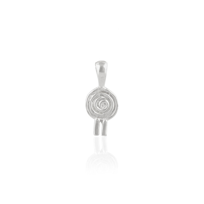 St Valentine pendant silver  in packaging luna and rose