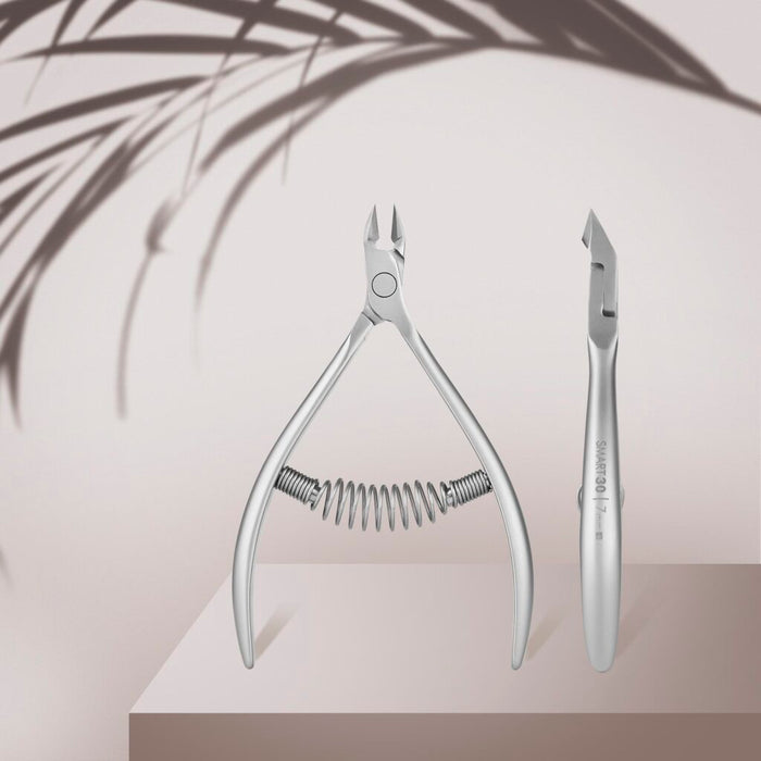 Staleks Pro Smart 30 Spring Cuticle Nippers 7 MM Full Jaw 0.27 Inch NS-30-7
