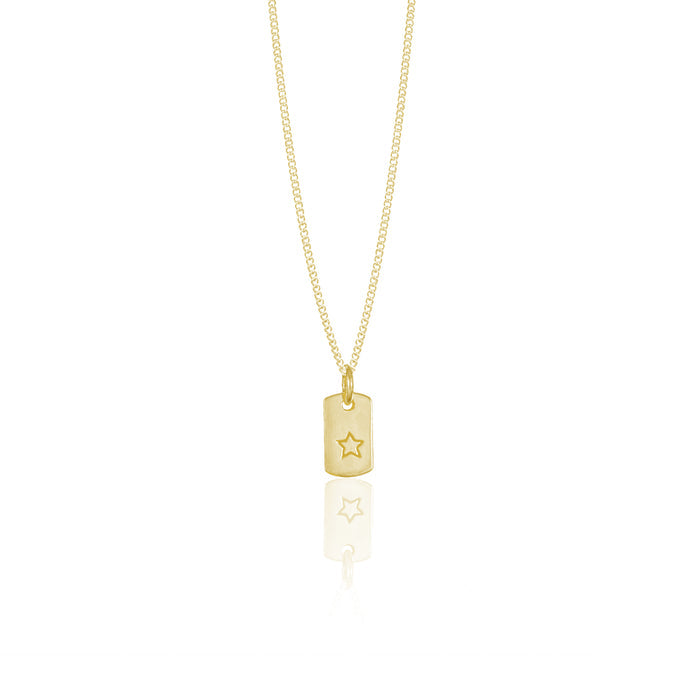 Starry Nights Necklace - Gold Chain Charm