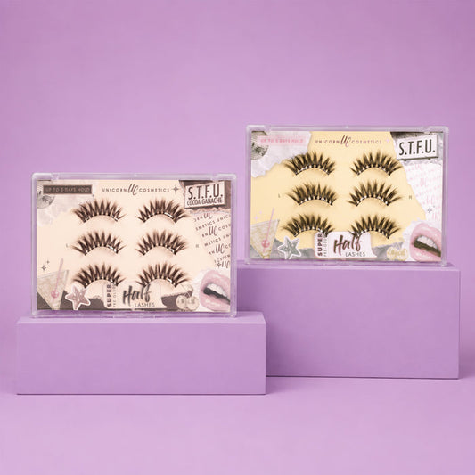 S.T.F.U. Super Pre-Glued Half Strip Lash - Unicorn Cosmetics